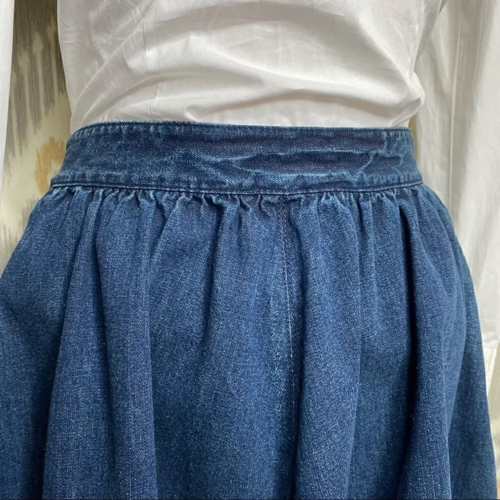 Ralph Lauren Nautical Dark Denim Circle Skirt - Picture 11 of 16